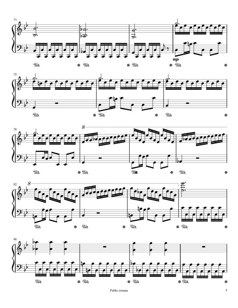 维瓦尔第《四季》夏第三乐章钢琴谱-维瓦尔第维瓦尔第