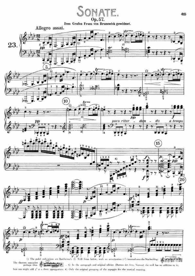 beethoven - sonata no.23 in f minor