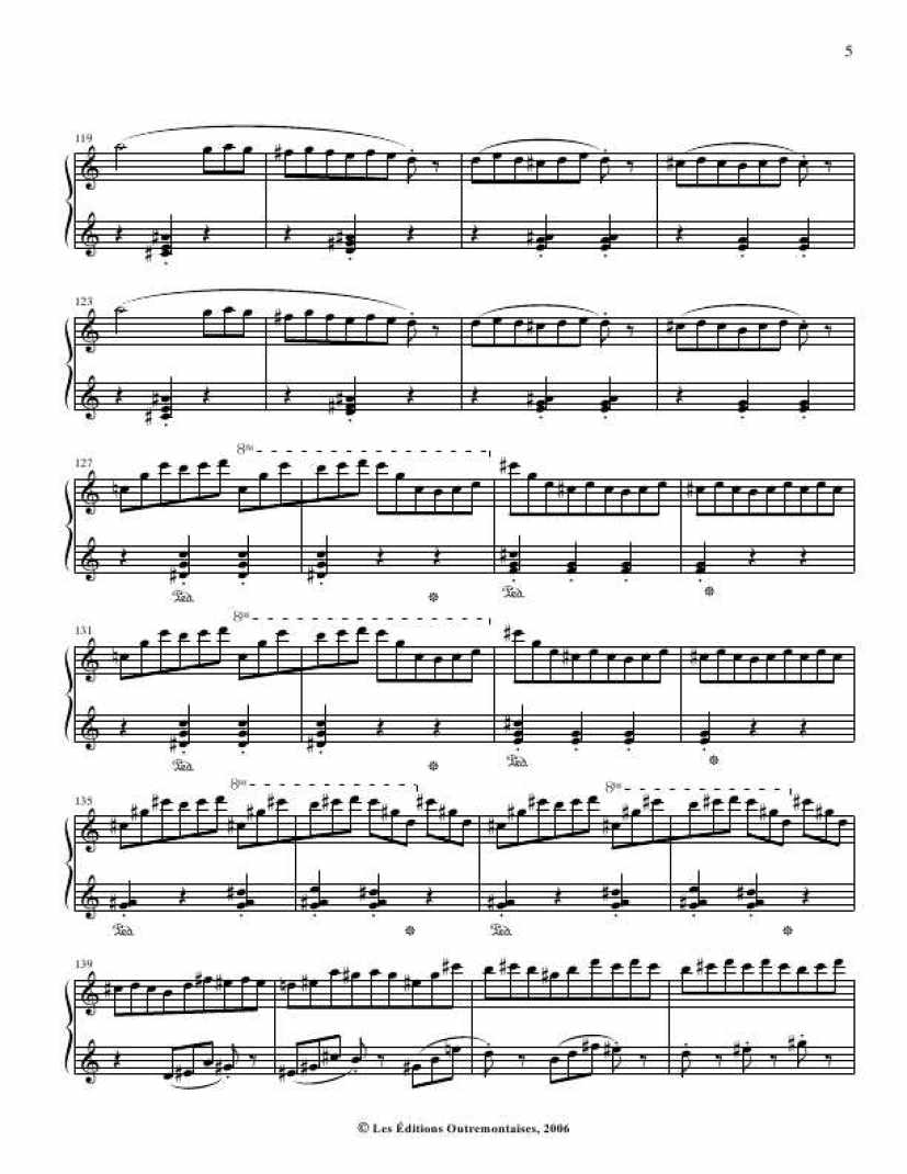 liszt - bagatelle sans tonalite, s.216a - 钢琴谱