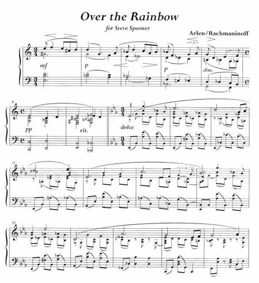 arlen mann - over the rainbow (a la rachmaninoff)