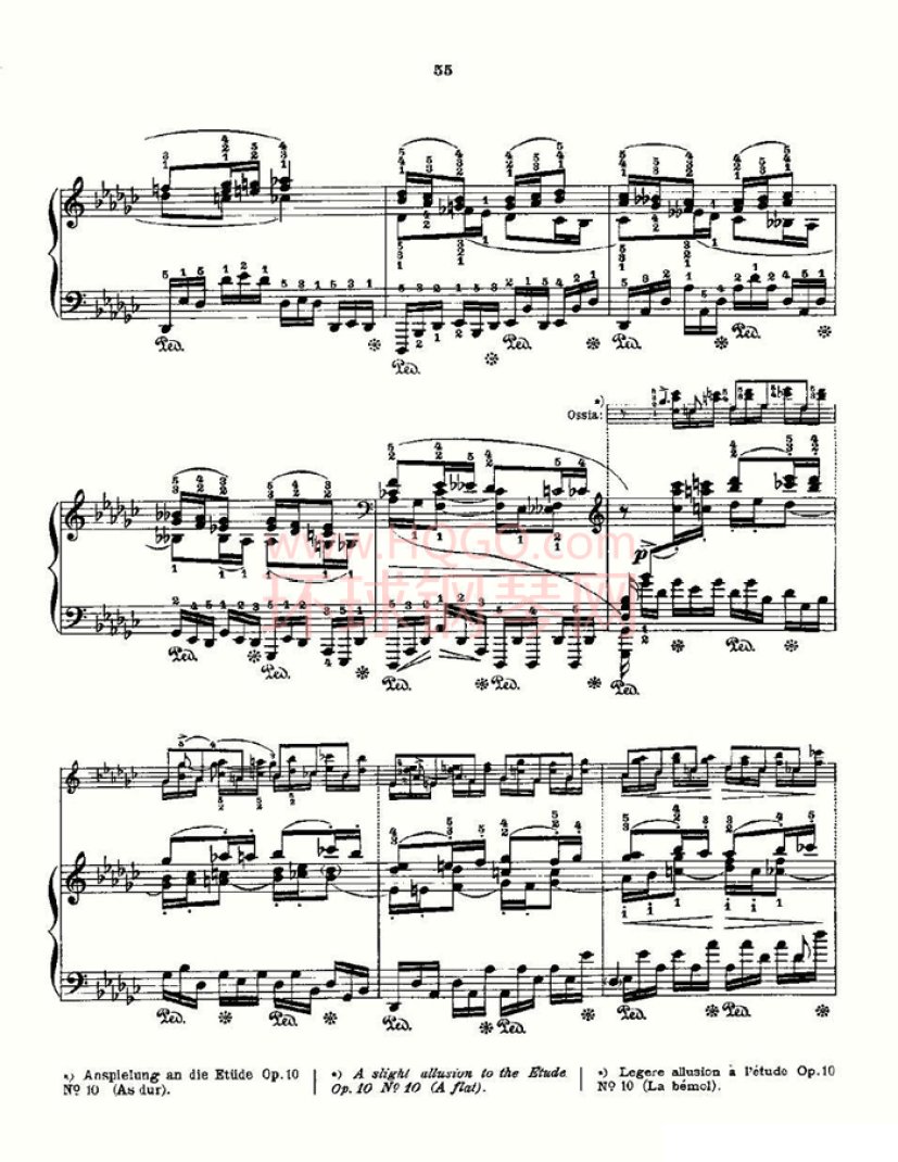 肖邦《练习曲》fr.chopin op.10 no5 & op.25 no9钢琴谱-环球钢琴网
