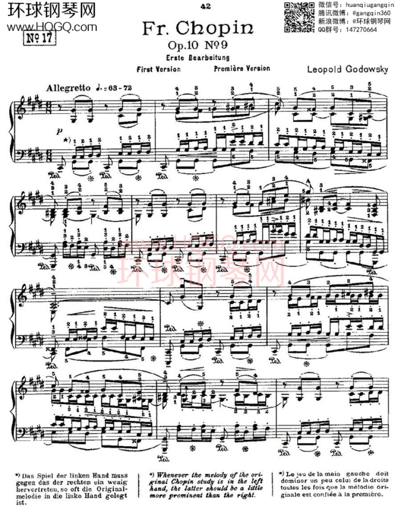 肖邦op10no9钢琴谱,肖邦蝴蝶钢琴谱 肖邦《练习曲》fr.chopin op.10 no9-1钢琴谱-环球