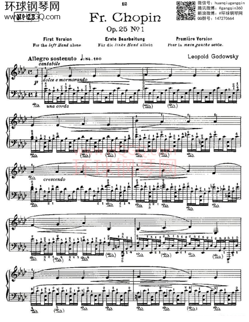 肖邦op25no1,肖邦op10no1 肖邦《练习曲》fr.chopin op.25 no1-1