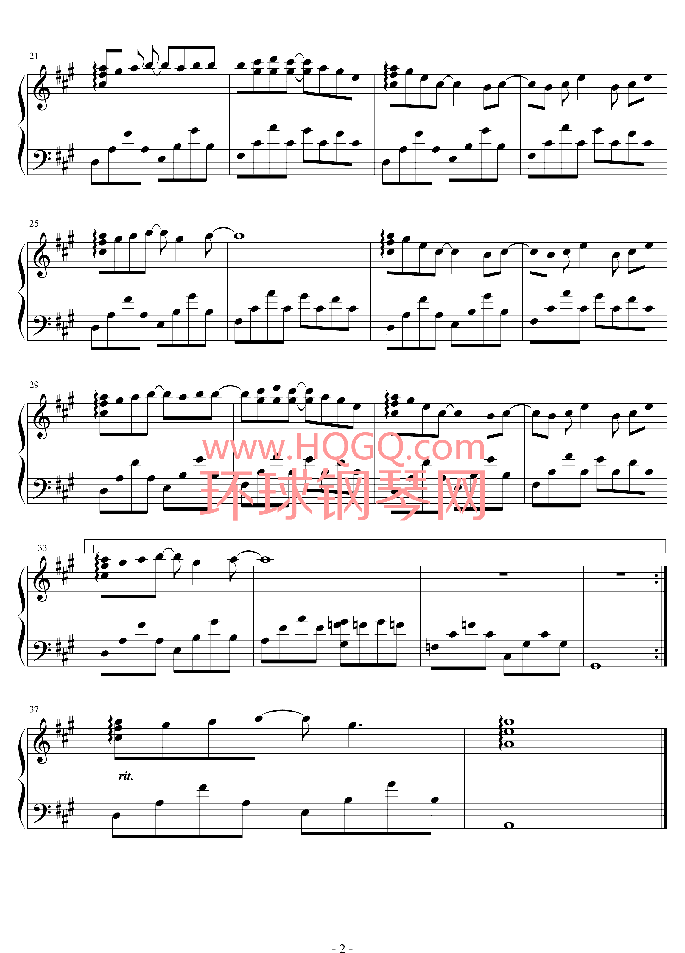 钢琴谱 落叶钢琴谱-甘茶の音乐工坊   曲谱落叶钢琴谱-甘茶の音乐工坊