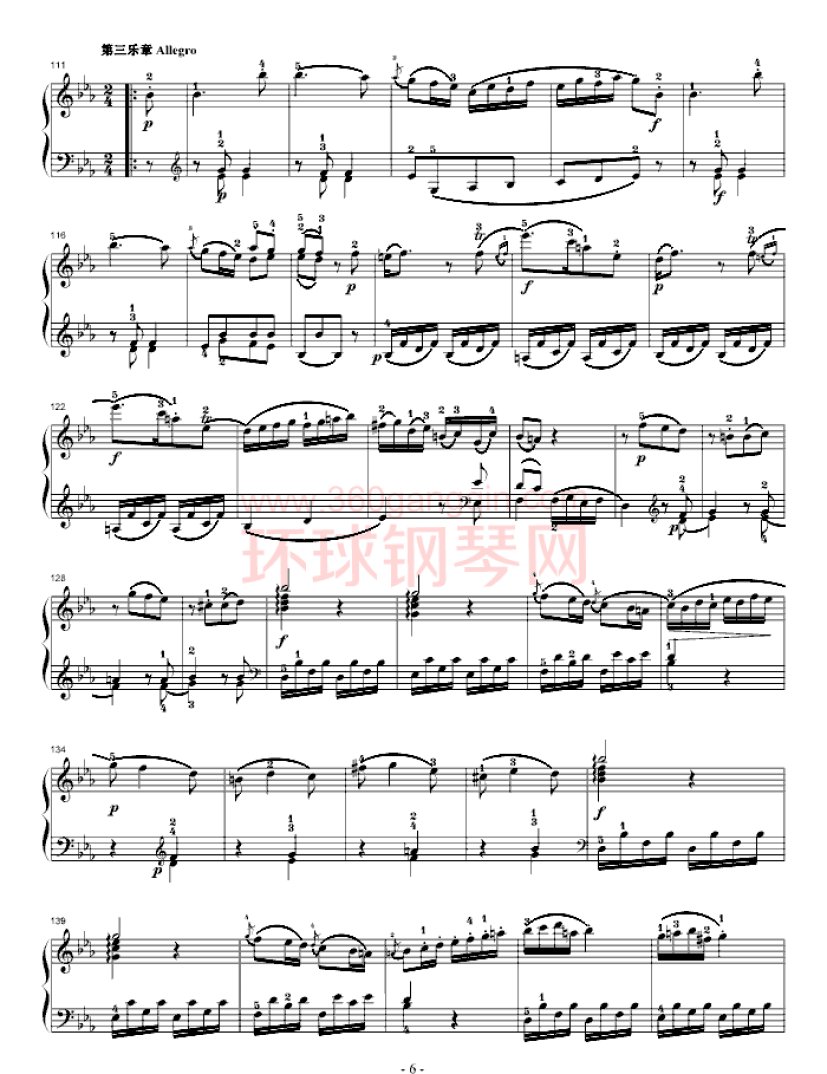 莫扎特第四钢琴奏鸣曲(k.282)
