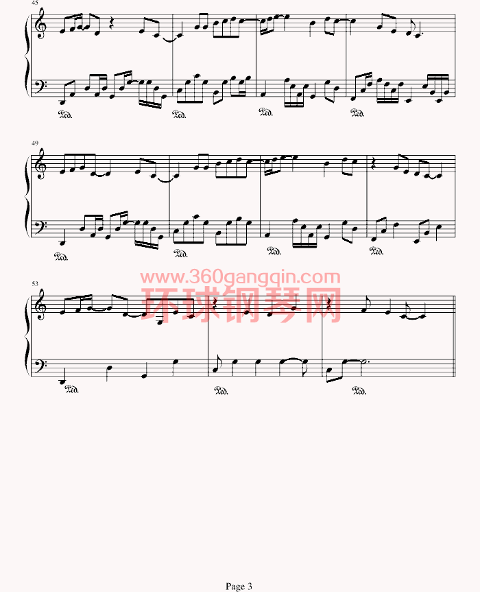 星星的眼睛-张含韵钢琴谱【图文】【pdf】 - 流行钢琴谱 - 钢琴谱大全