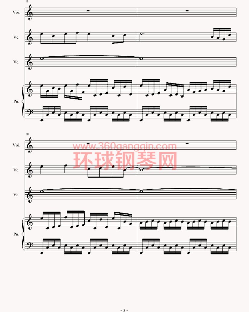 最后的晚餐-竹昔钢琴谱-环球钢琴网