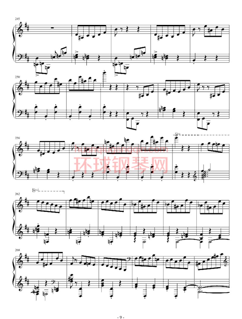 肖邦第一谐谑曲-肖邦-chopin - 钢琴谱 - 环球钢琴网