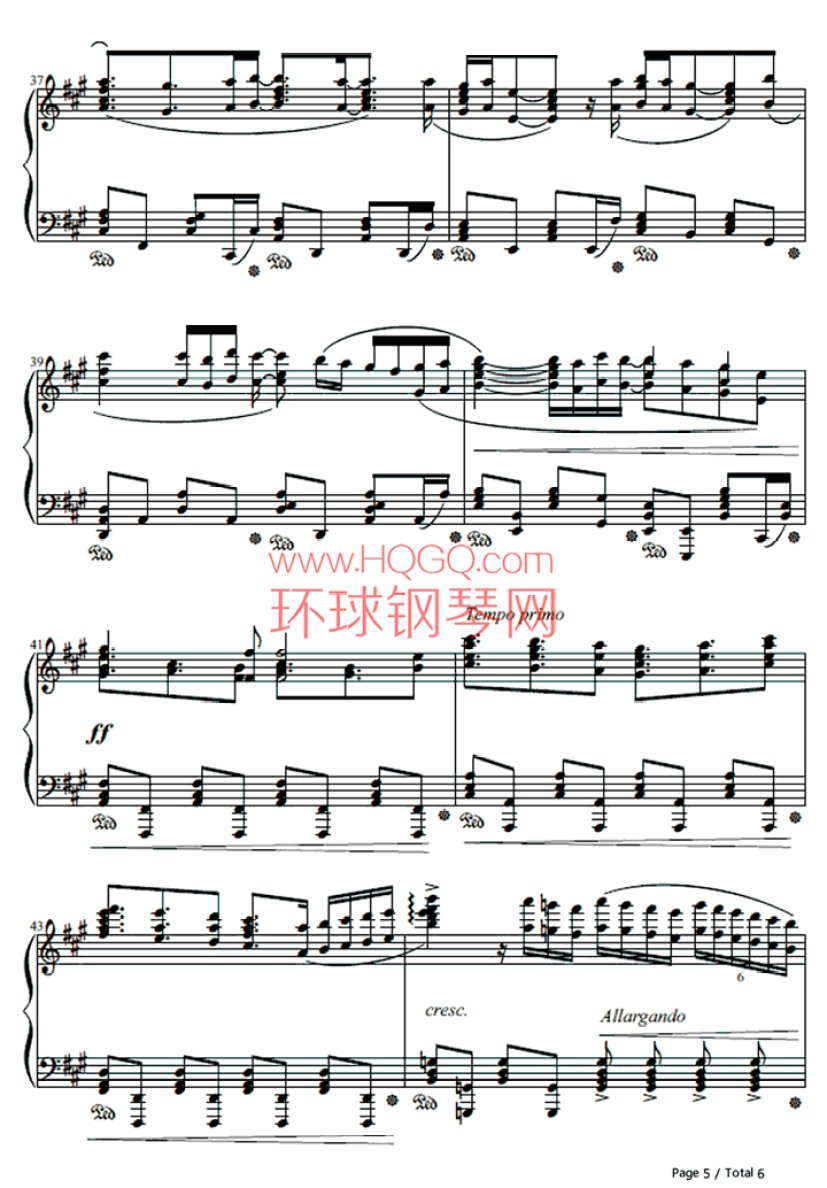 楽园の扉-euphoria op - 钢琴谱 - 环球钢琴网
