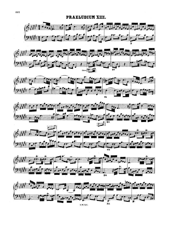 第十三首bwv882(选自《十二平均律》下册)钢琴谱-巴赫