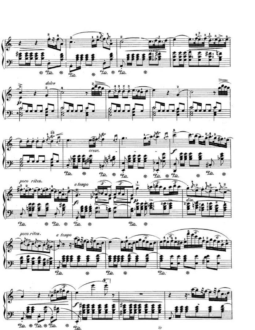 c大调波莱罗舞曲 op.19 bolero in c major op.19