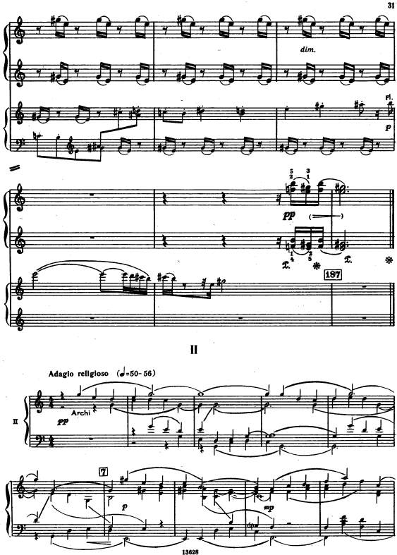 第三钢琴协奏曲 piano concerto no.3 sz.119