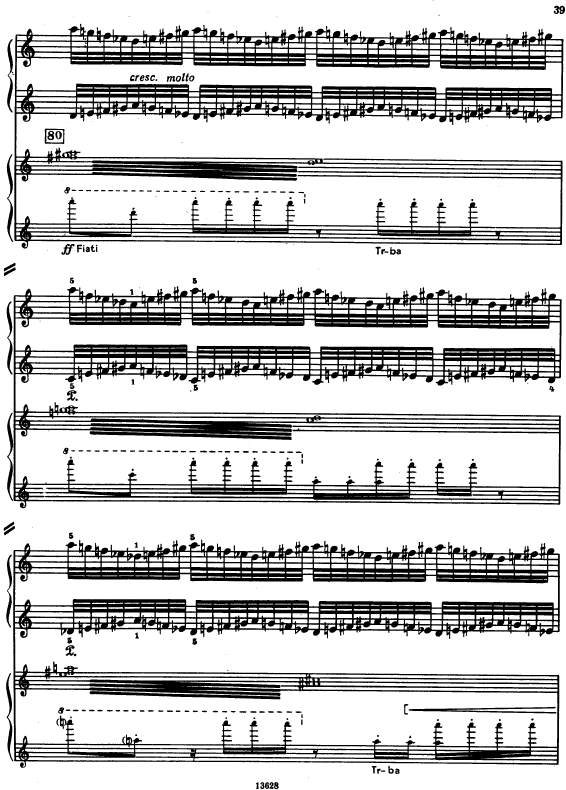 第三钢琴协奏曲 piano concerto no.3 sz.119