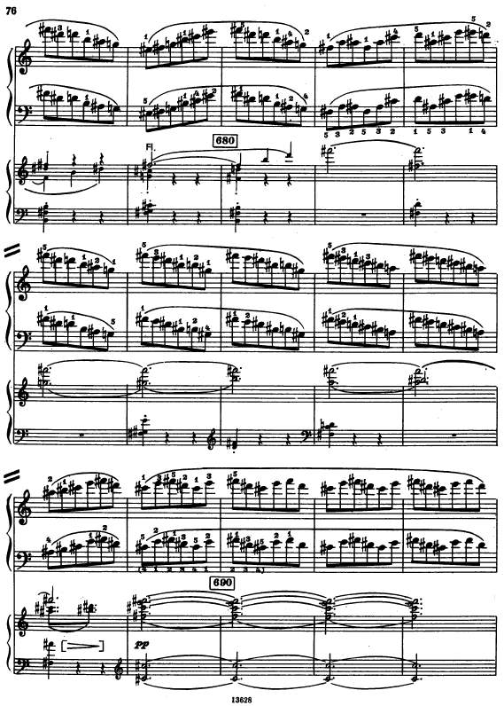 第三钢琴协奏曲 piano concerto no.3 sz.119