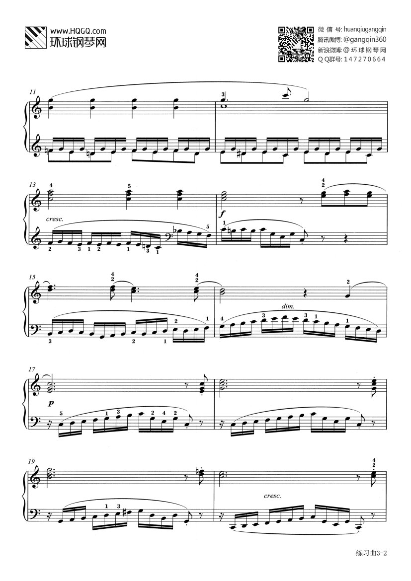 练习曲《钢琴左手练习曲》-2