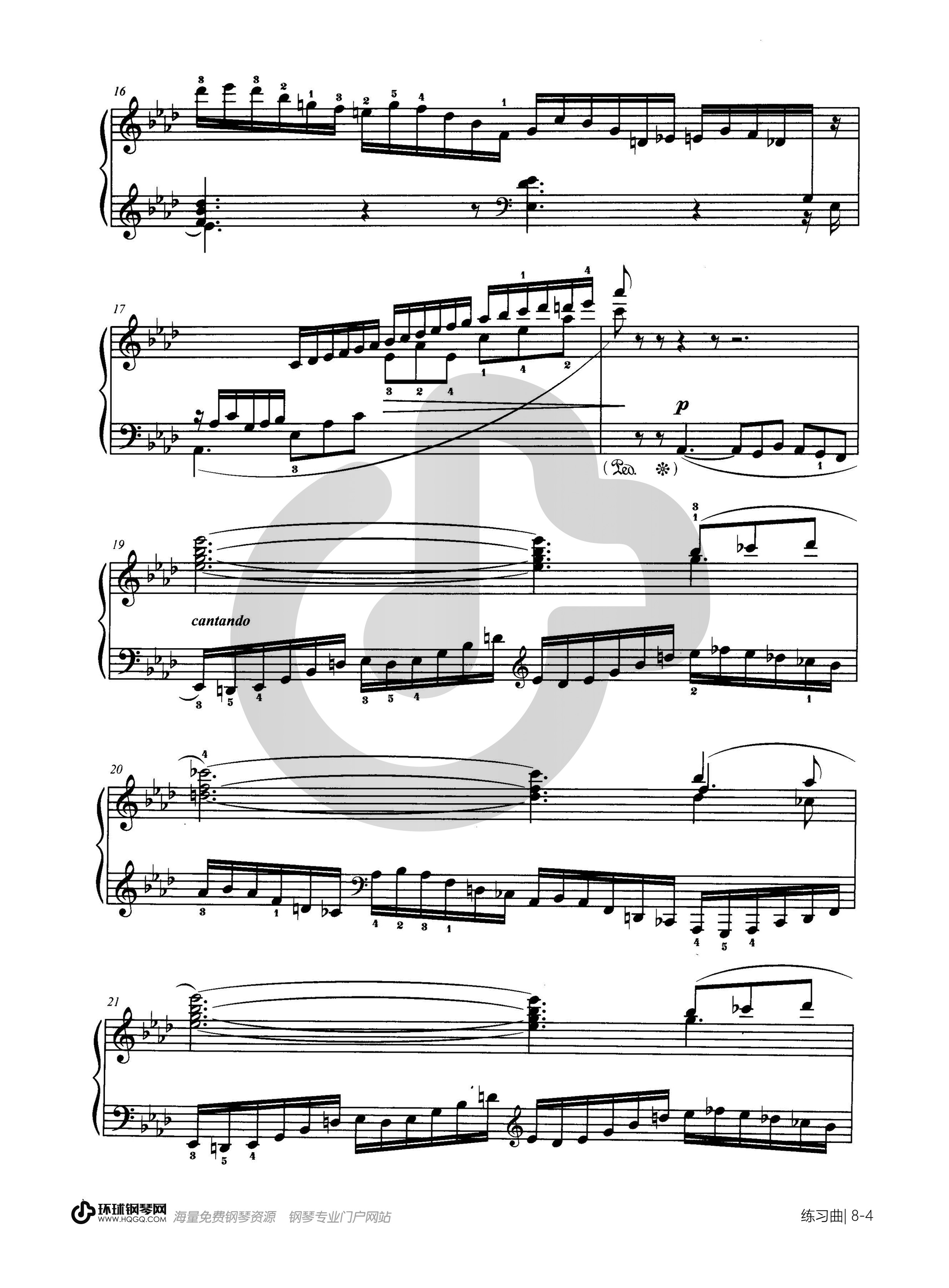 莫什科夫斯基4钢琴谱图片