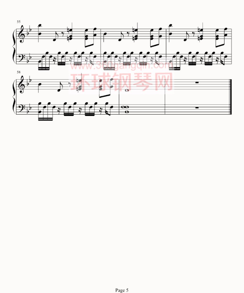 small happiness - 钢琴谱 - 环球钢琴网