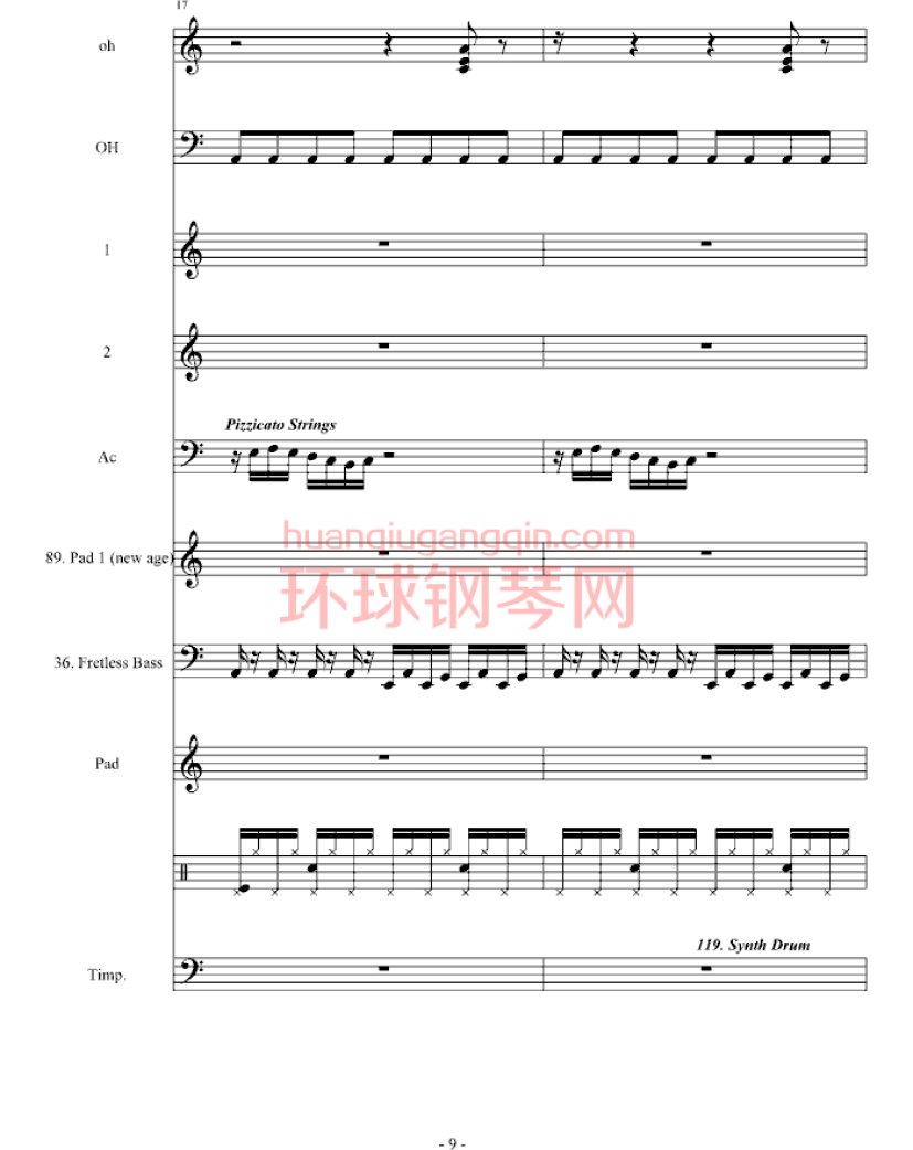 虚张声势(cirahnitex&钢琴叫兽-钢琴叫兽 钢琴谱 环球钢琴网