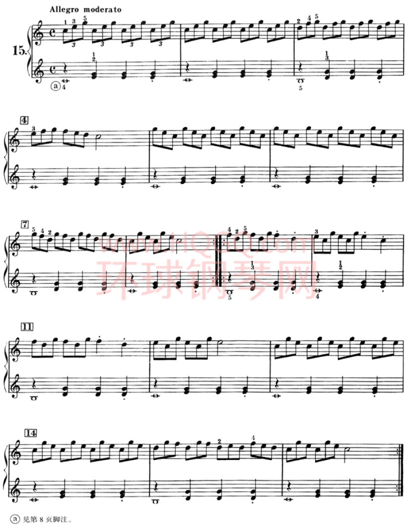 车尼尔钢琴初级教程-015