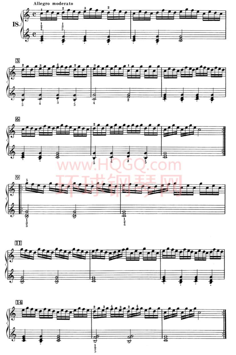 车尼尔钢琴初级教程-018