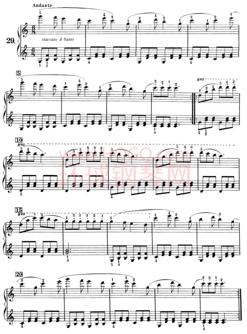 车尼尔钢琴初级教程-029