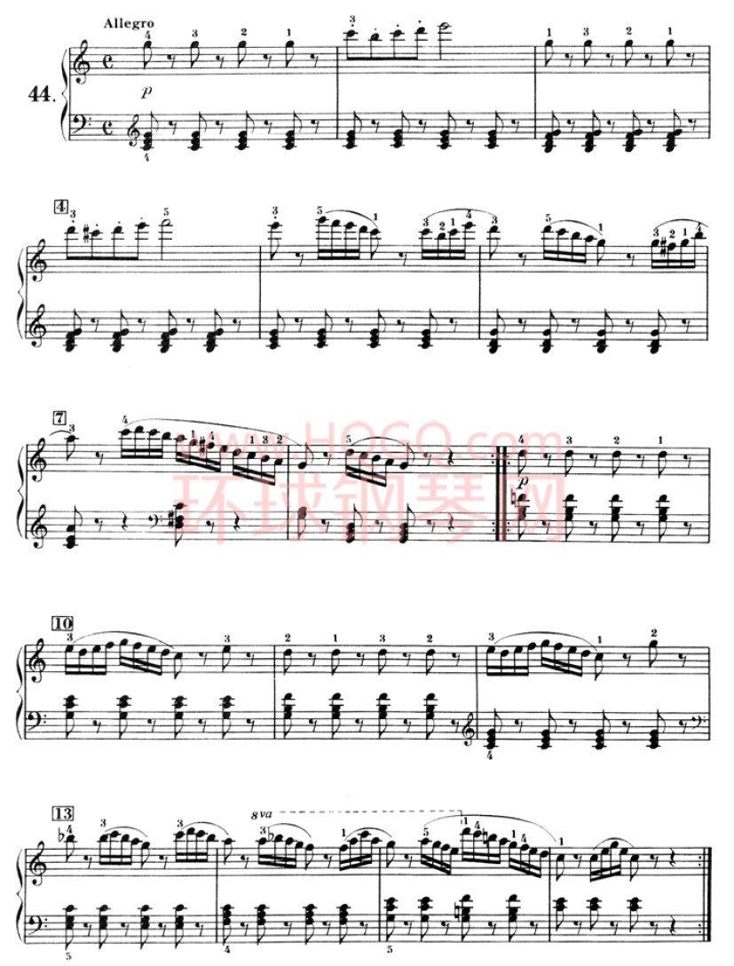 车尼尔钢琴初级教程-044