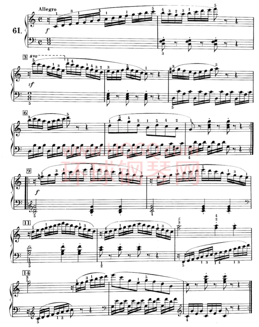 车尼尔钢琴初级教程-061