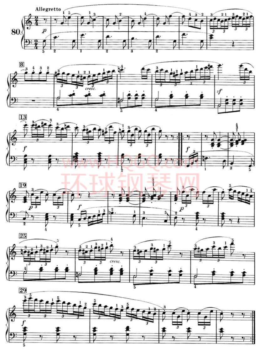 车尼尔钢琴初级教程-080