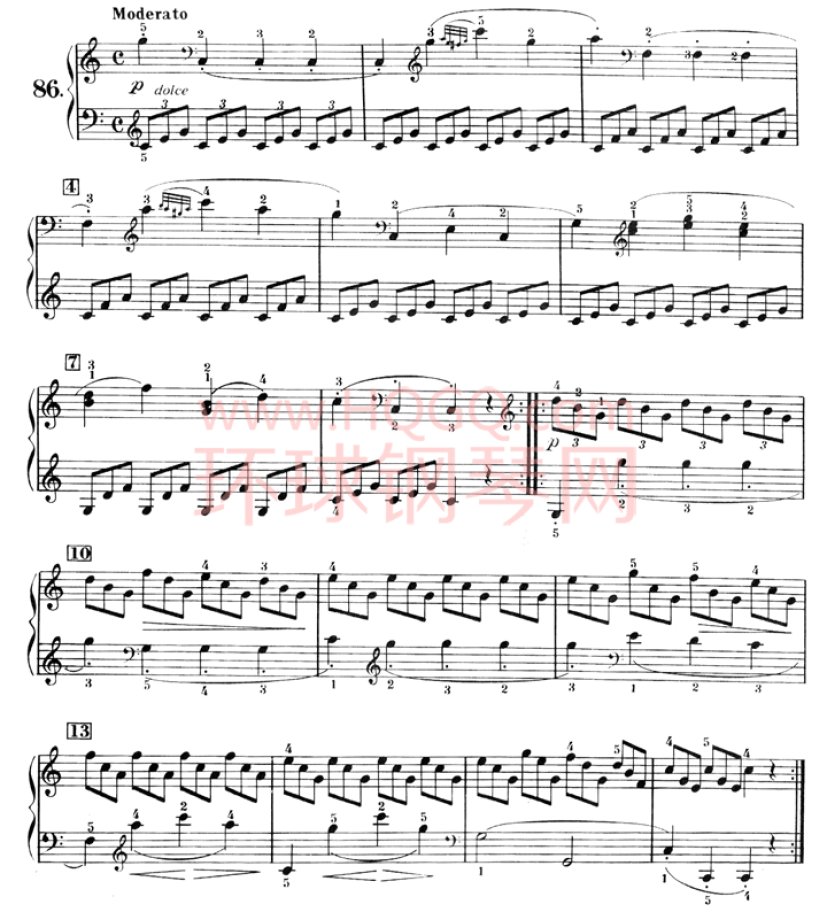车尼尔钢琴初级教程-086