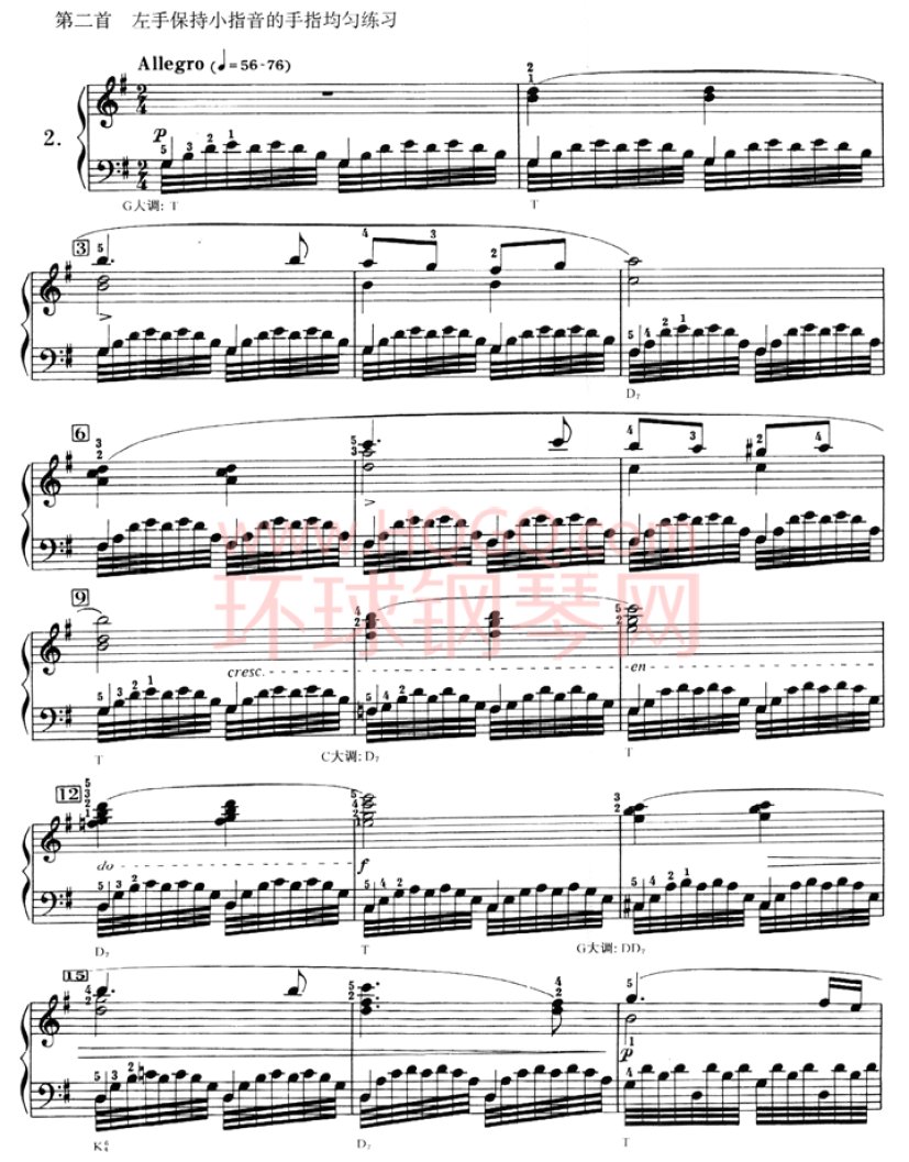 车尔尼636钢琴手指灵巧初步教程-02(1)