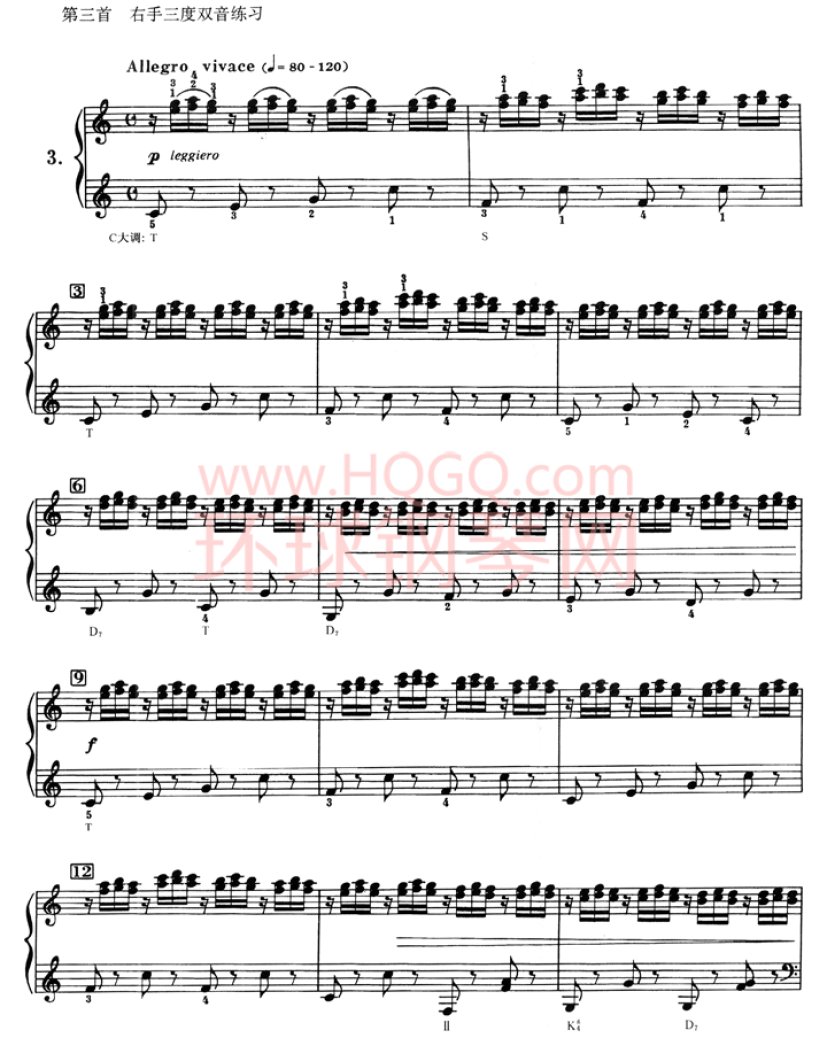车尔尼636钢琴手指灵巧初步教程-03(1)