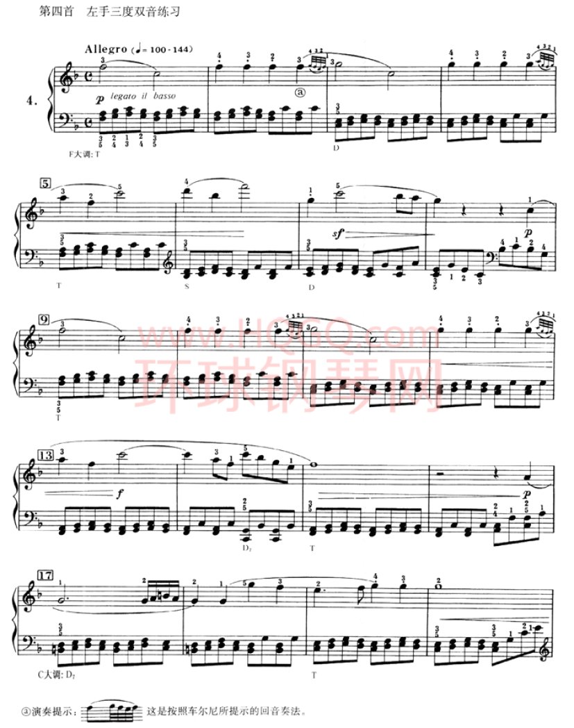 车尔尼636钢琴手指灵巧初步教程-04(1)