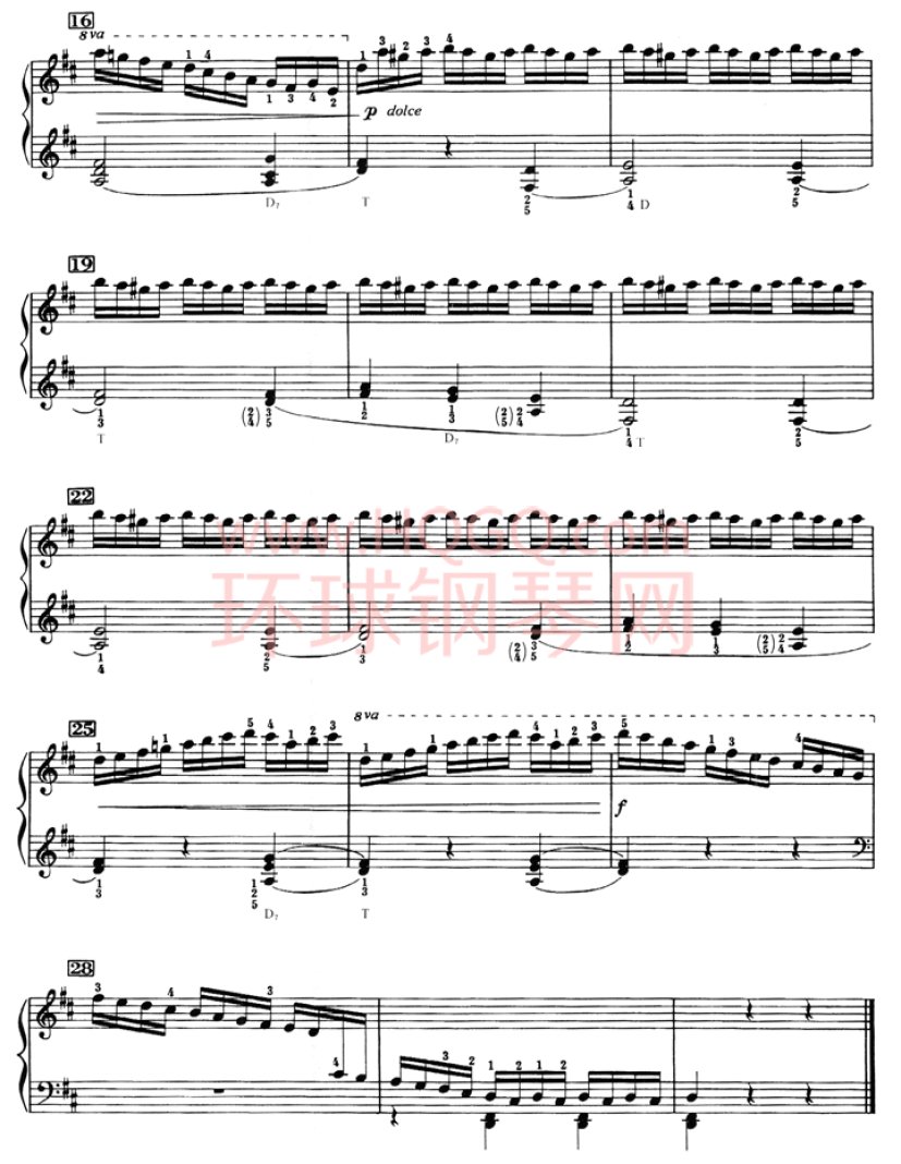 车尔尼636钢琴手指灵巧初步教程-05(2)