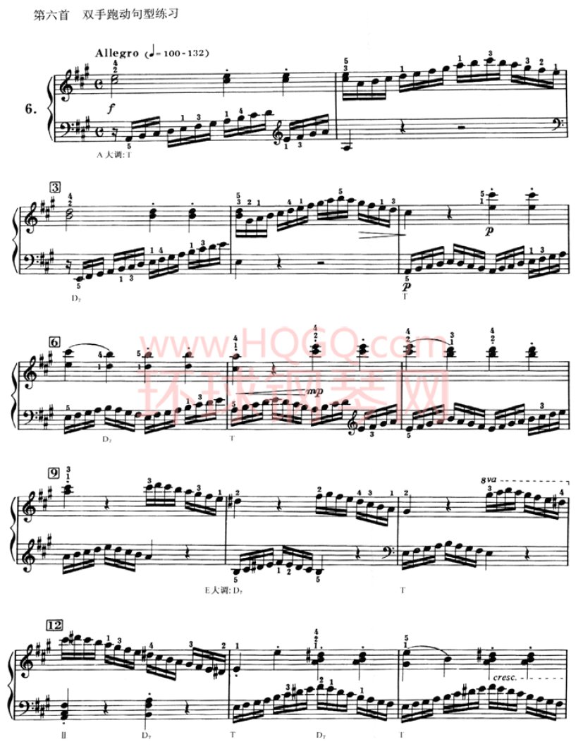 车尔尼636钢琴手指灵巧初步教程-06(1)
