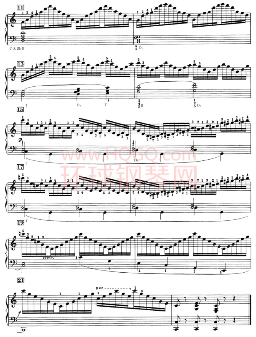 车尔尼636钢琴手指灵巧初步教程-07(2)