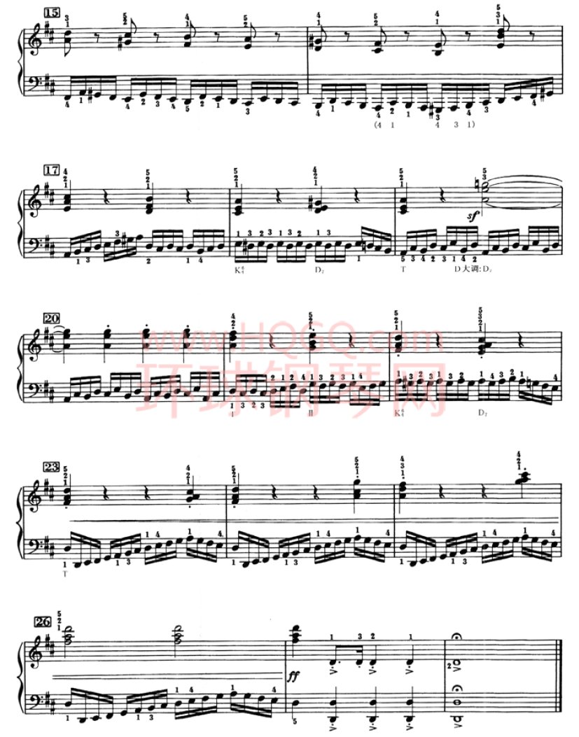 车尔尼636钢琴手指灵巧初步教程-11(2)