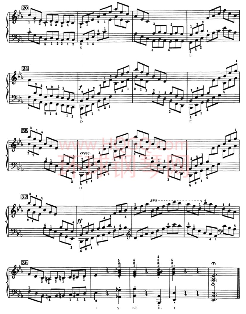车尔尼636钢琴手指灵巧初步教程-12(2)