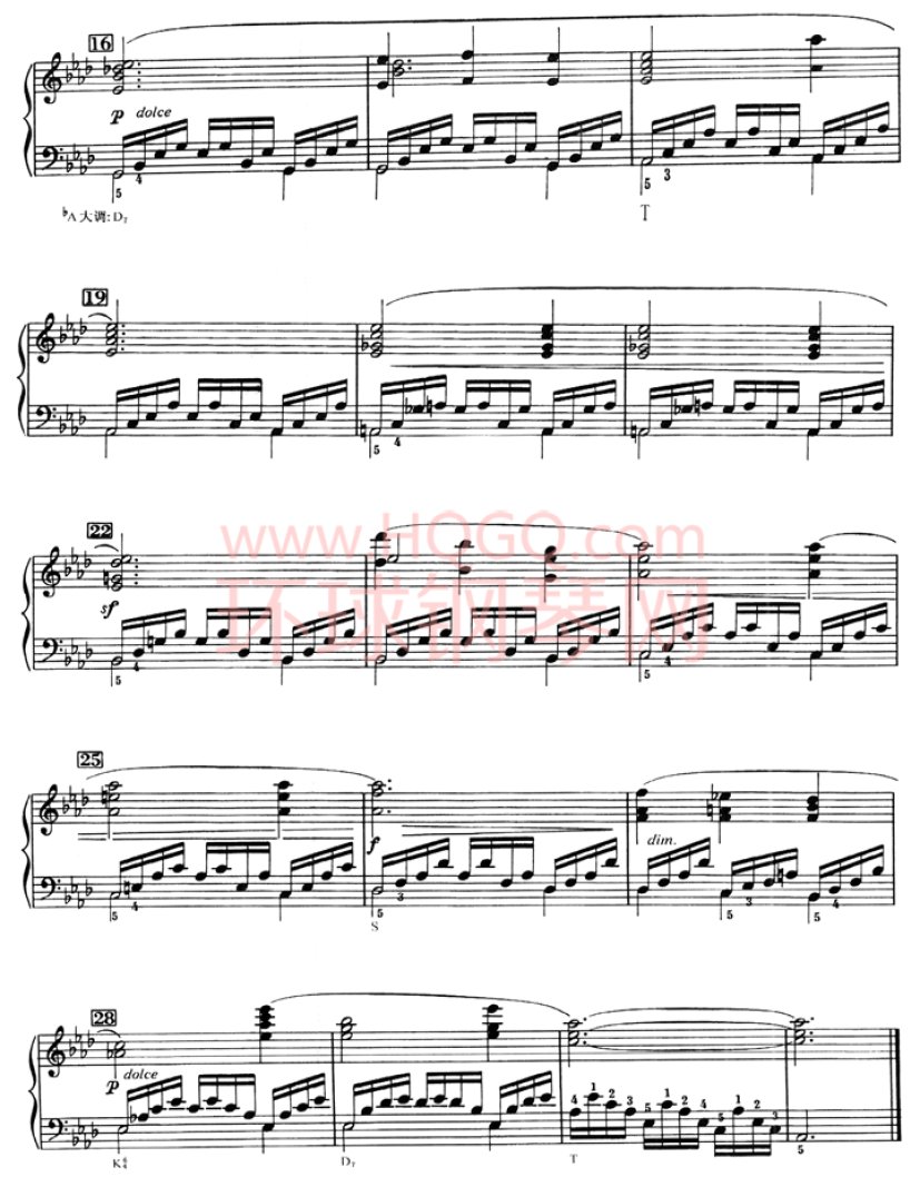 车尔尼636钢琴手指灵巧初步教程-16(2)