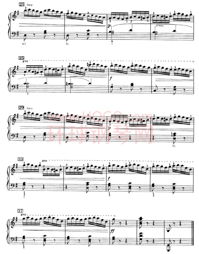 车尔尼636钢琴手指灵巧初步教程-17(2)