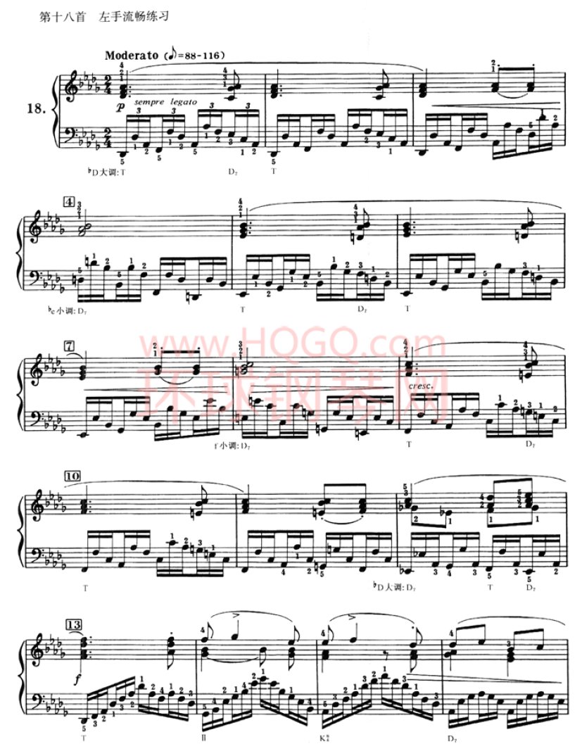 车尔尼636钢琴手指灵巧初步教程-18(1)