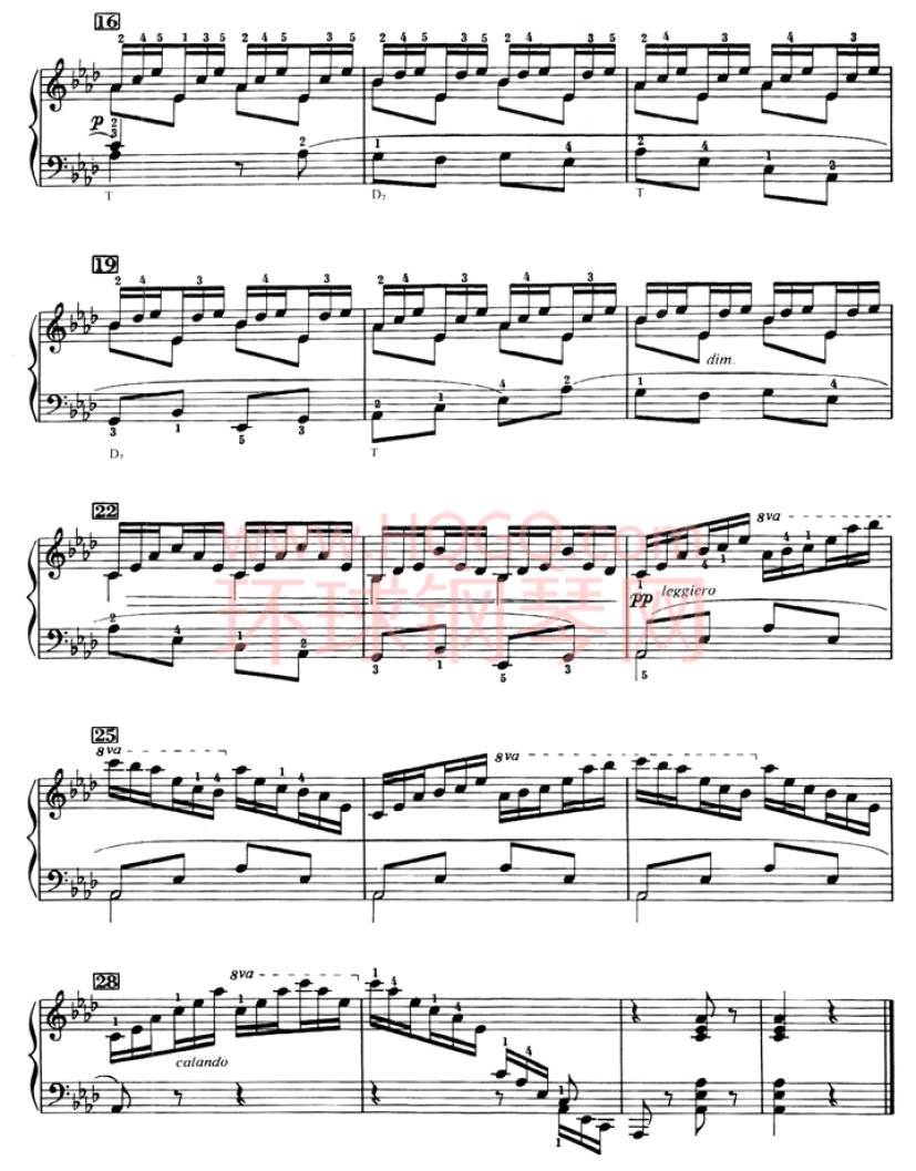 车尔尼636钢琴手指灵巧初步教程-20(2)