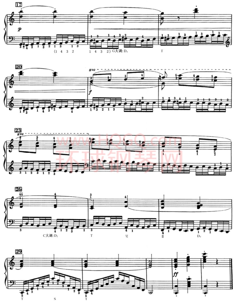 车尔尼636钢琴手指灵巧初步教程-24(2)