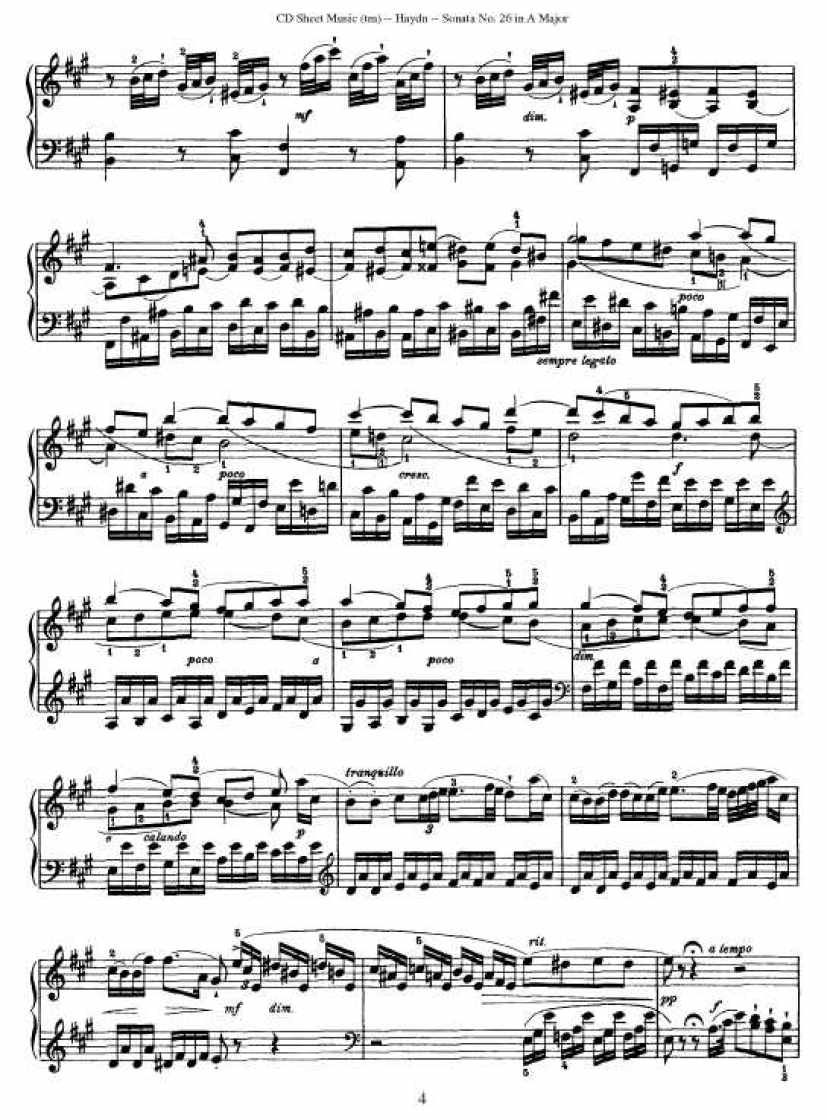 52首钢琴奏鸣曲 - HPS26