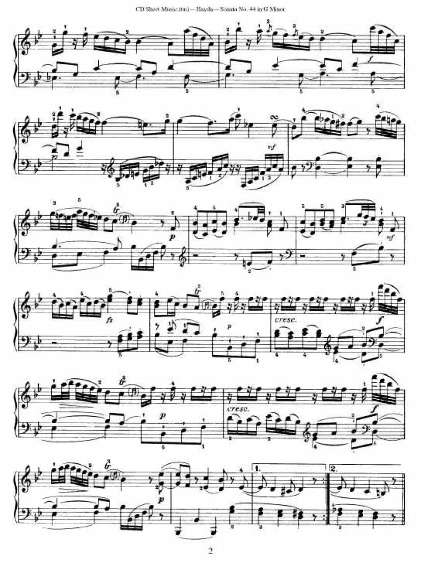 52首钢琴奏鸣曲 - HPS44