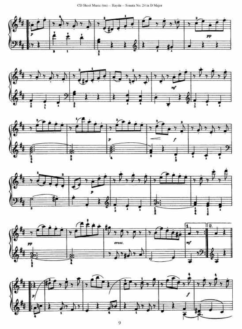 52首钢琴奏鸣曲 - HPS24