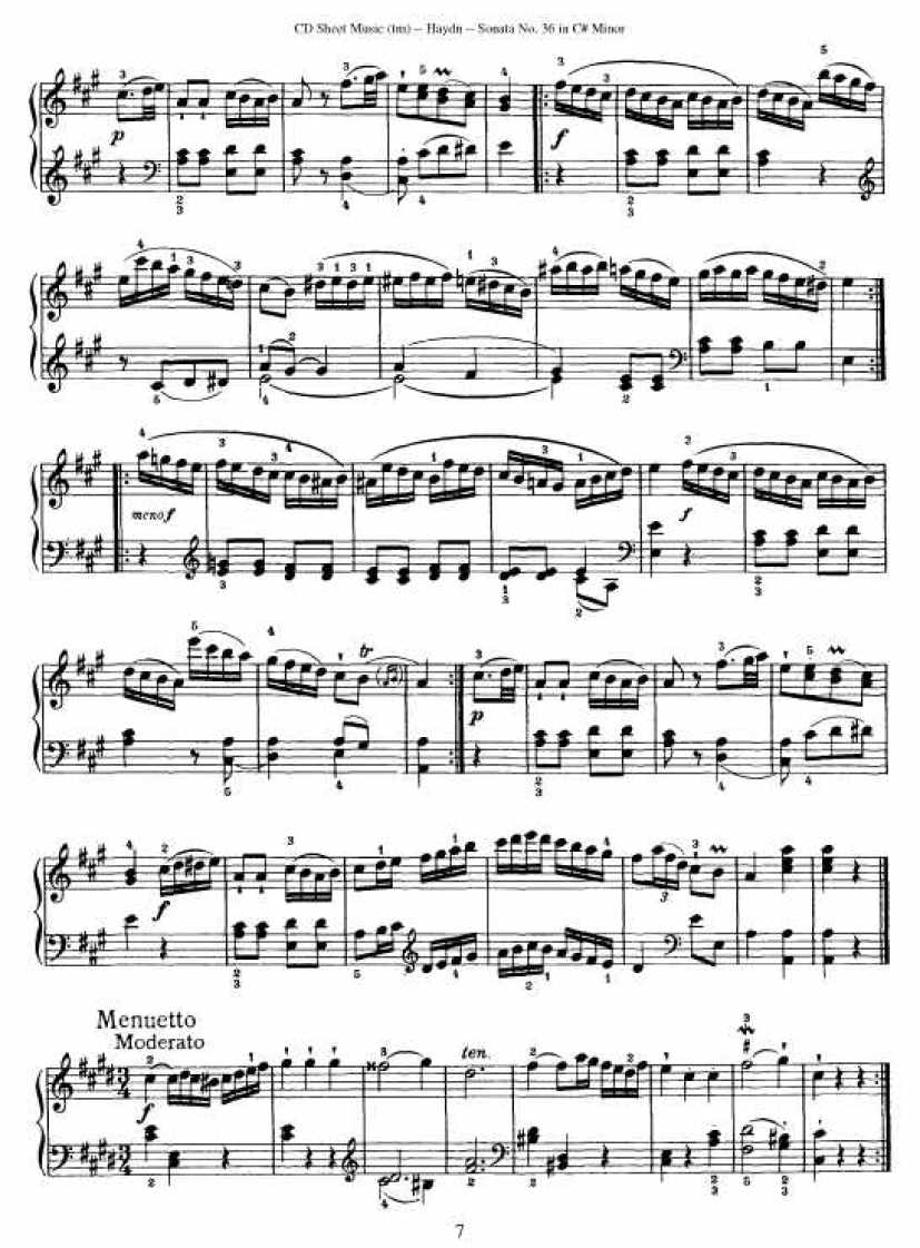 52首钢琴奏鸣曲 - HPS36