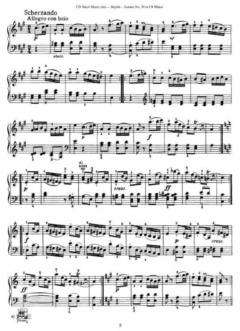 52首钢琴奏鸣曲 - HPS36