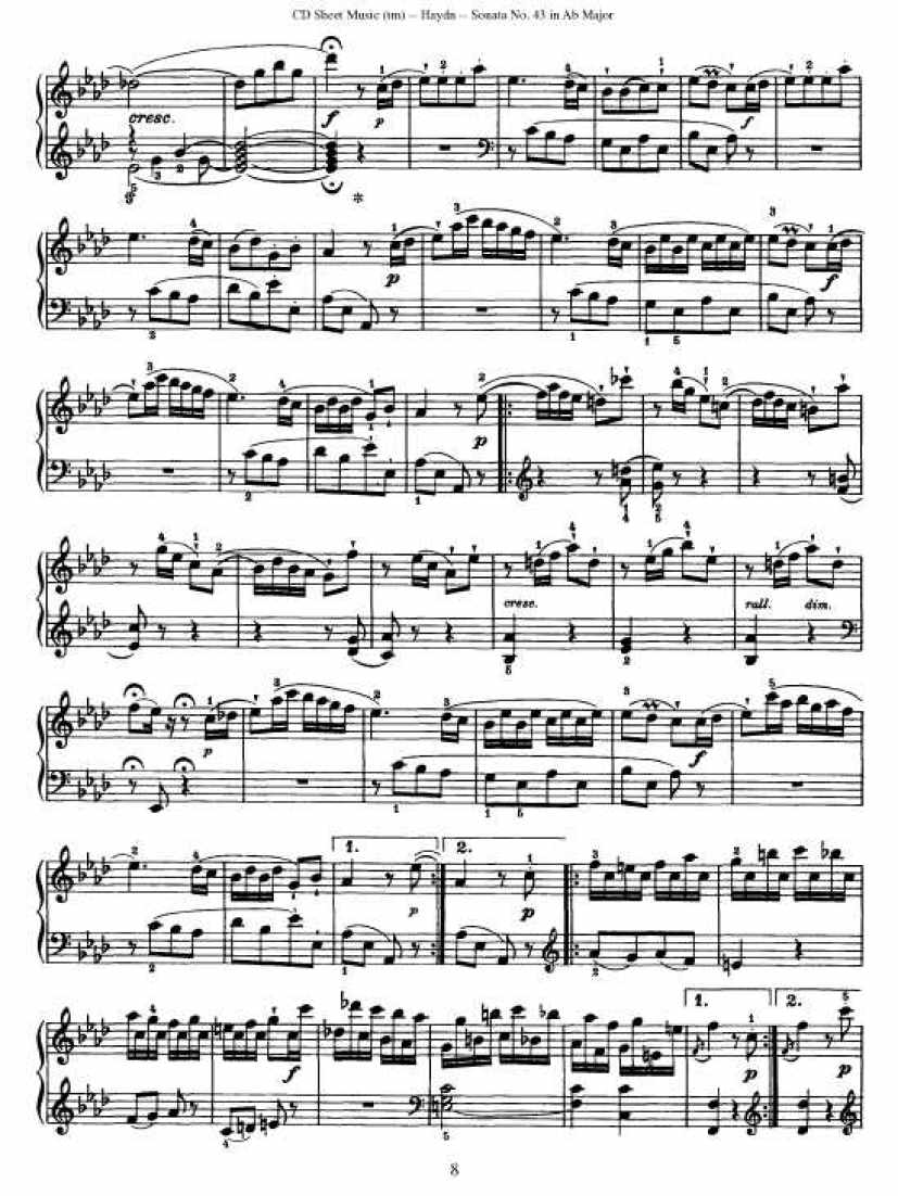 52首钢琴奏鸣曲 - HPS43