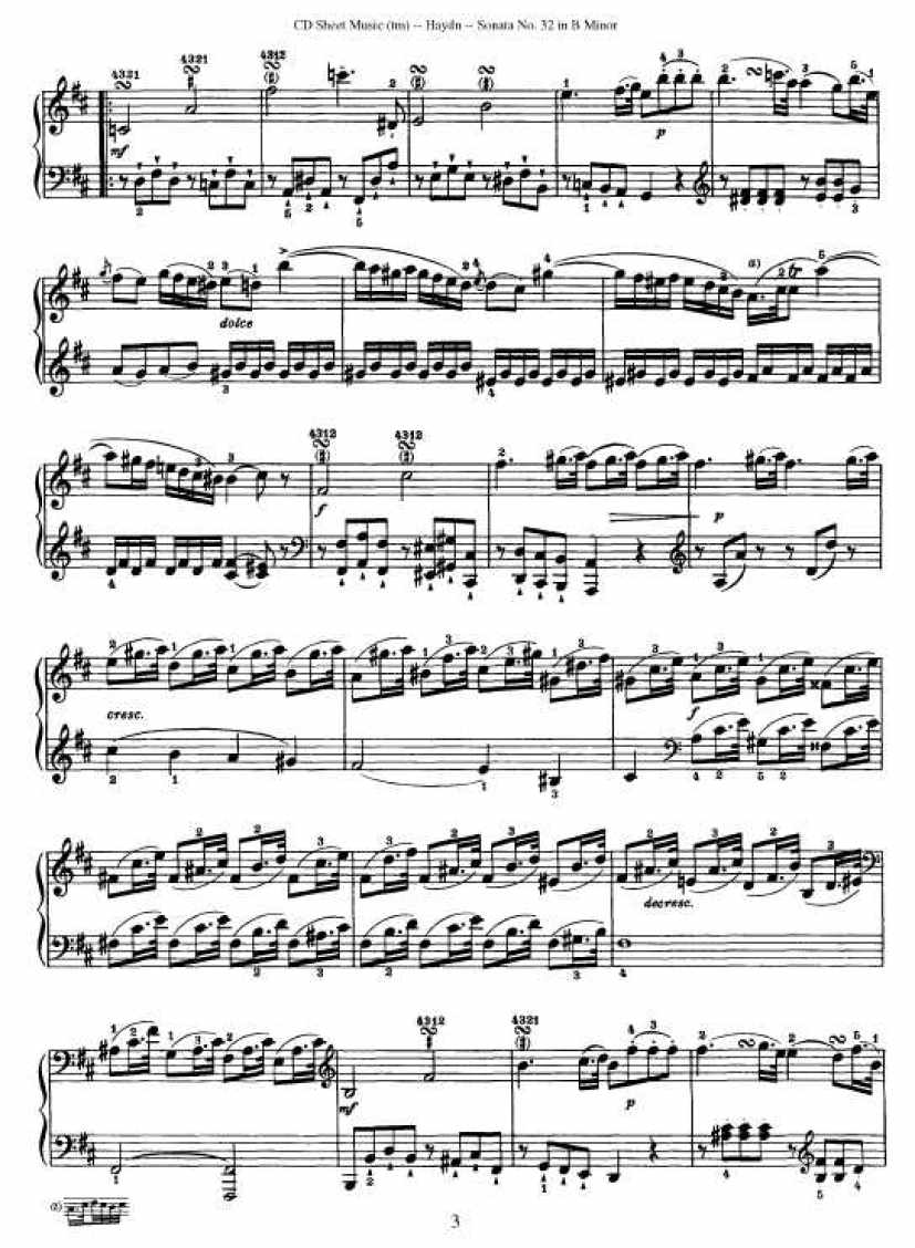 52首钢琴奏鸣曲 - HPS32