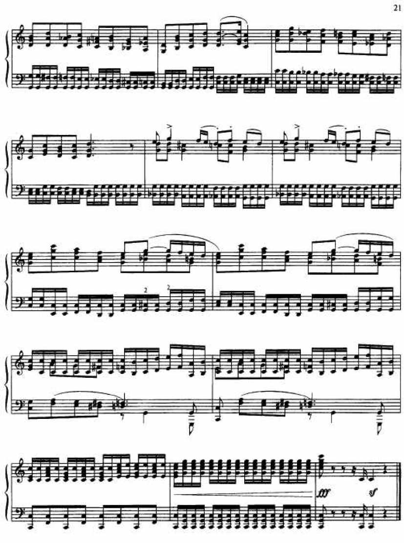 莫什考夫斯基15首练习曲钢琴曲谱4